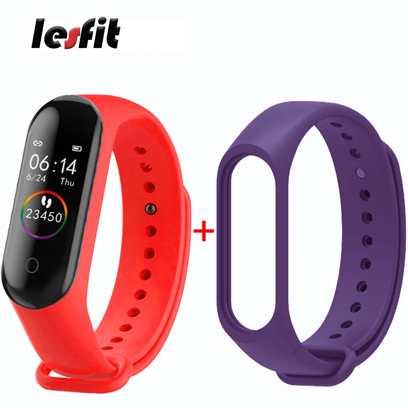 Red Purple Watchband Водонепроницаемые перезаряжаемые электронные умные Разноцветные часы для детей, игровой браслет, умные часы для детей, спортивные, походные, фитнес-трекер - Цвет: Red Purple Watchband