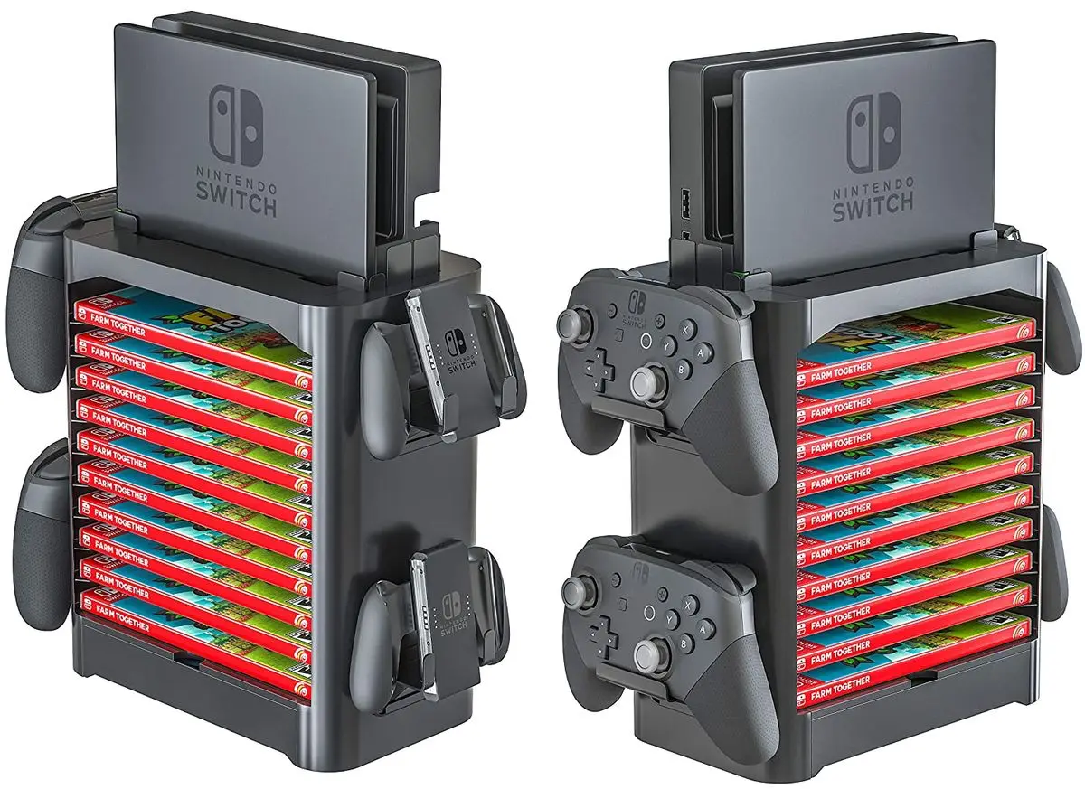 Nintend Interruptor Acessórios do Jogo Suporte de Armazenamento 10 Jogos Suporte a Disco Console Controlador Titular Organizador para Nintendo Switch