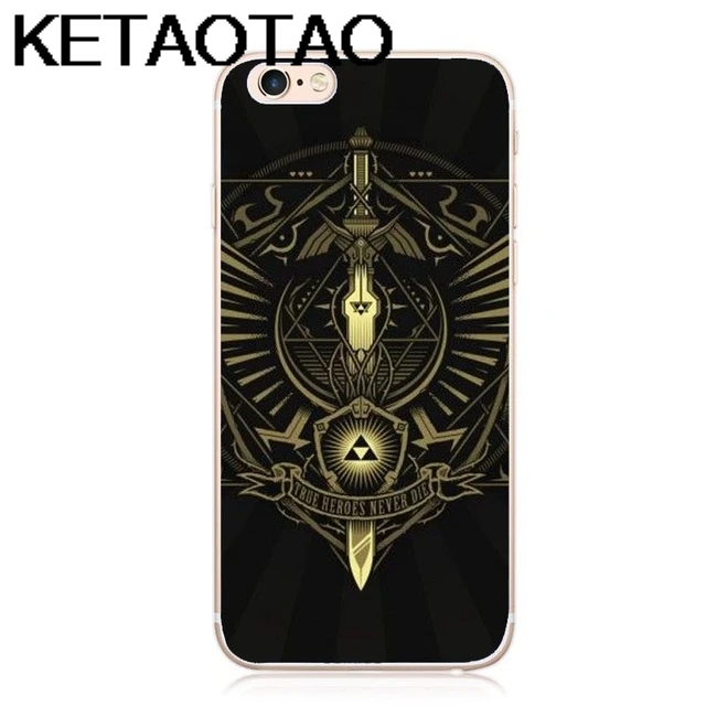 KETAOTAO легенда о Zeldas чехол для телефона s для iPhone 4S 5C 5S 6S 7 8 SE 5Plus XR XS Max чехол кристально чистый мягкий TPU чехол s - Цвет: Хаки