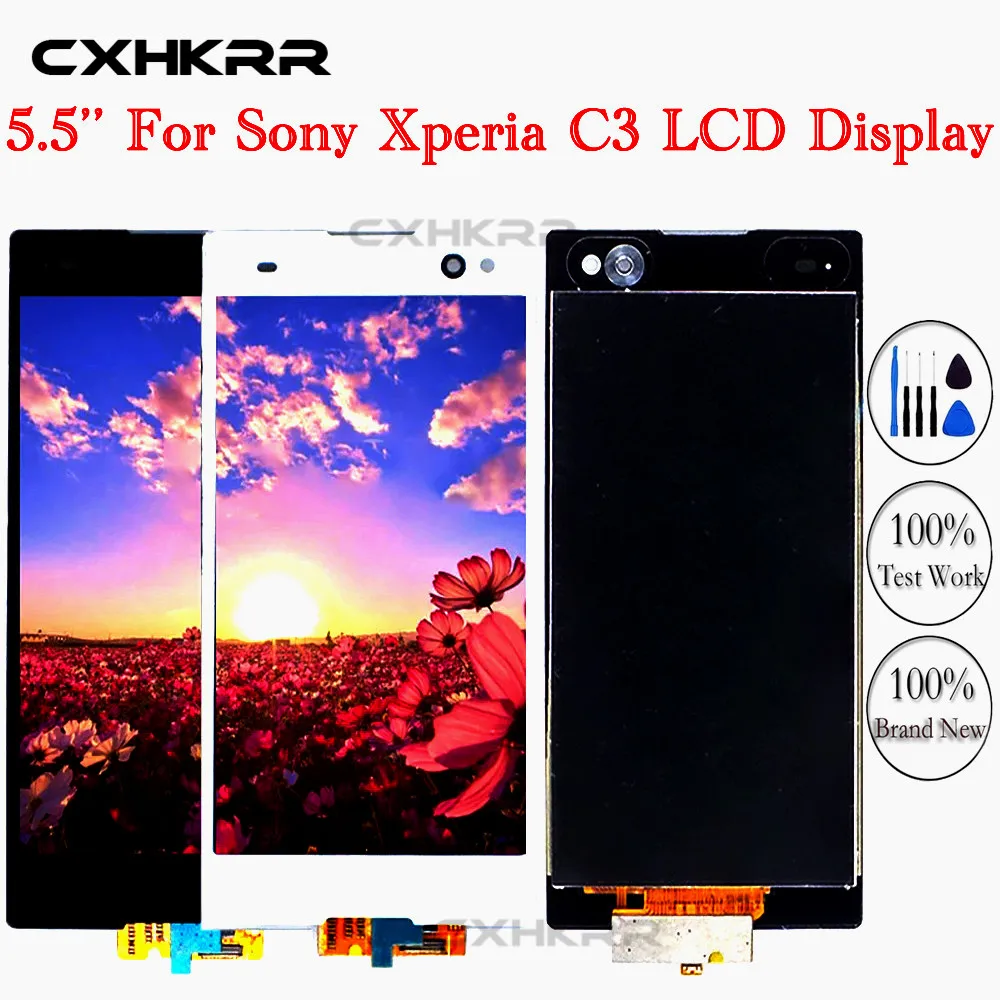ЖК дисплей CXHKRR 5 ''для Sony Xperia C3 D2533 D2502 оригинальный экран без рамки сенсорный
