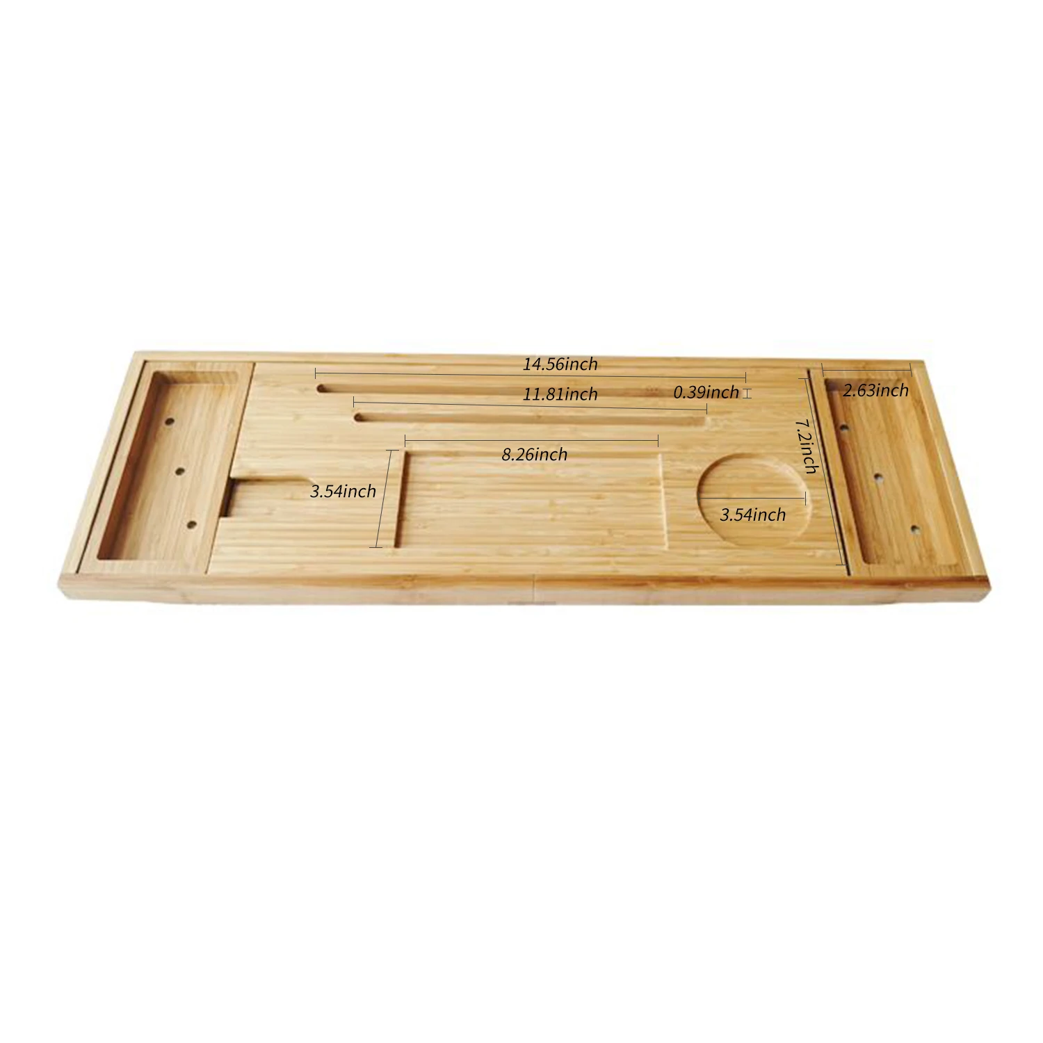 Bandeja Rectangular de madera para lavabo de baño, bandeja antideslizante  para tanque de inodoro, organizador de almacenamiento multifuncional para  accesorios de baño - AliExpress