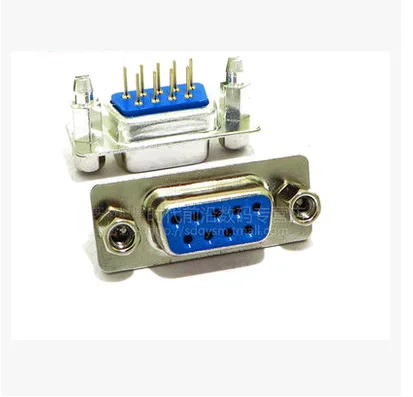 

Connector terminal Screw DP9 Female Connector Hole Straight Type DB9 Blue