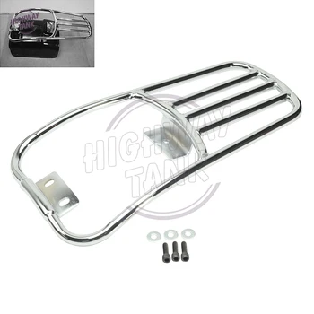 

Chrome Motorcycle Rear Fender Luggage Rack Moto Rear mounting Kit case for Harley Softail Deluxe 2006-2016 Fatboy 2007-2016