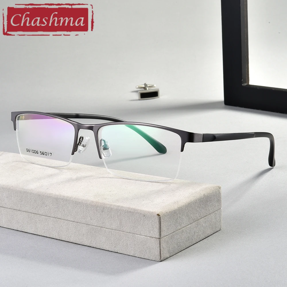 Chashma большие очки для мужчин оптический свет очки для глаз по рецепту негабаритная половинчатая оправа