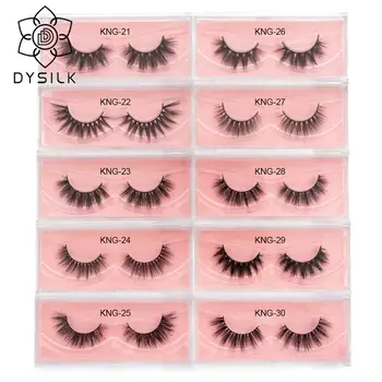 

DYSILK False Eyelashes Thick 3D Mink Eyelashes Thick Long Mink Eyelashes Naturally Reusable Expandable 3D False Eyelashes
