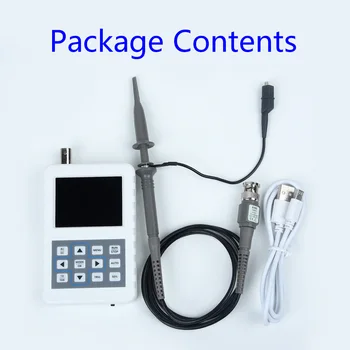 

O120 DSO338 Portable 30MHz 200MSa/s Mini Portable IPS LCD Digital display Oscilloscope USB Cable