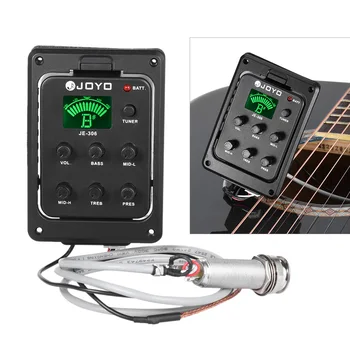 

Hot New JE-306 5-Band EQ Equalizer Acoustic Guitar Piezo Pickup Preamp Tuner System with LCD Display