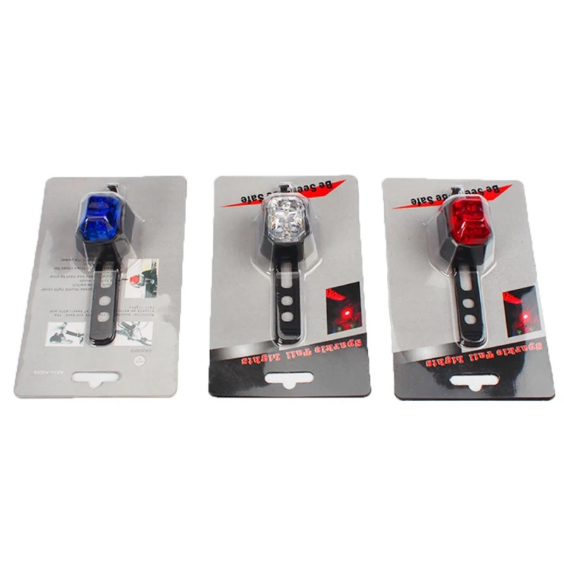 Cheap USB Waterproof Bike Bicycle Cycling Front Rear Tail Helmet Red Flash Safety Lights Bicycle Warning Lamp Safety Warning Light 4