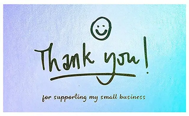 50Pcs Thank You for Your Order Business Cards Greeting for Party Shopping Purchase Cards Appreciation Card for Small Business Style 10
