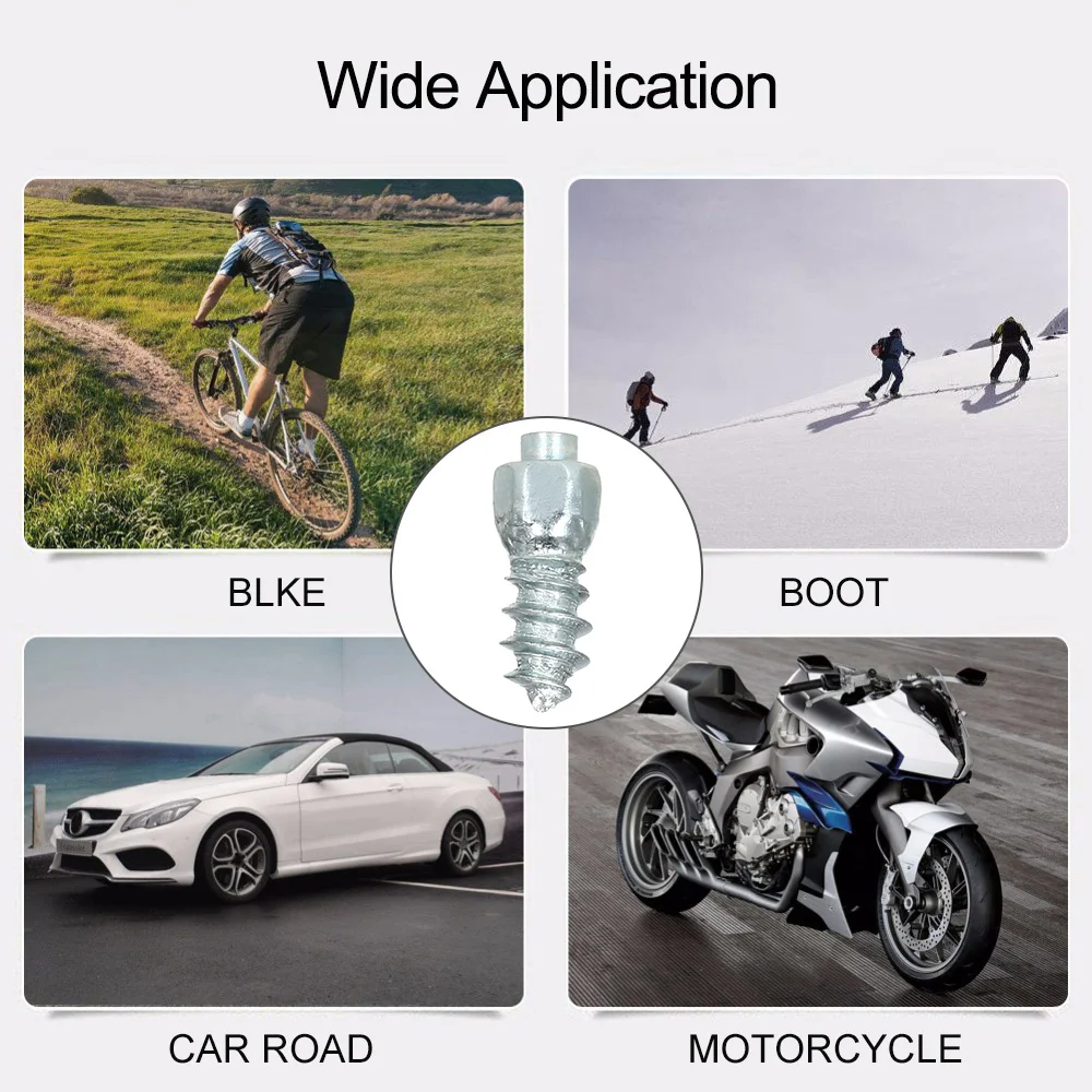 

500Pcs Car Tires Studs Screw Snow Tire Studs Spikes Wheel Tyres Snow Chains Studs for Car Motorcycle Tires Winter Universal