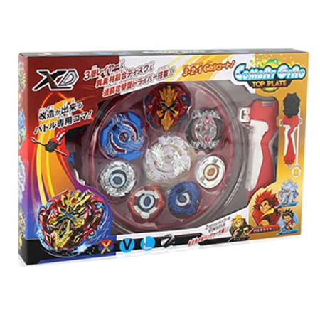 4 шт./компл. Beyblade Burst B-48 B-66 B-34 B-59 Starter Зенона Excalibur. М(Xeno Xcalibur. М) с пусковым устройством детские игрушки - Цвет: Красный