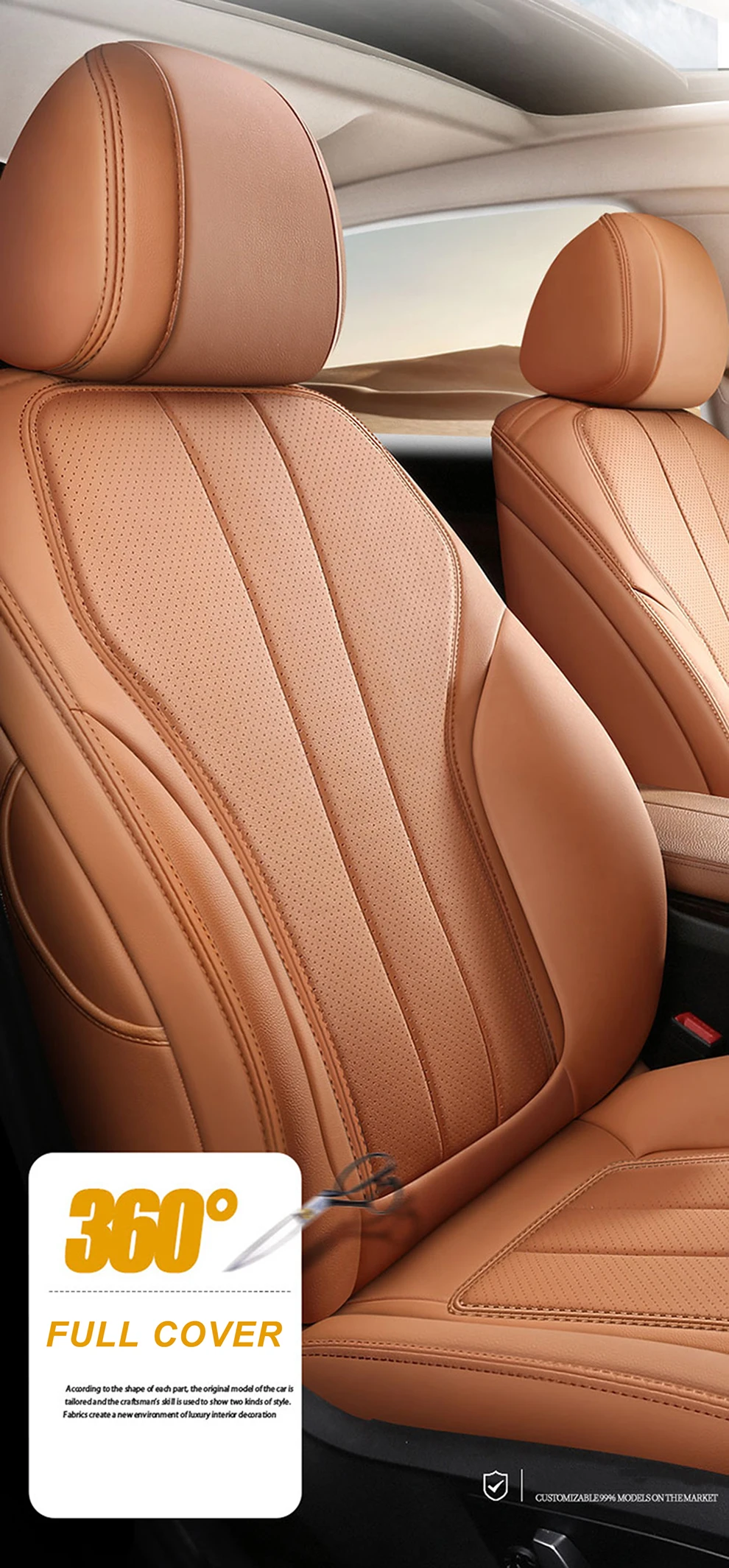 SITZBEZÜGE für Rover 400 PU Leder und Alcantara Effekt, KOMPLETT SET Vorne  + Hinten