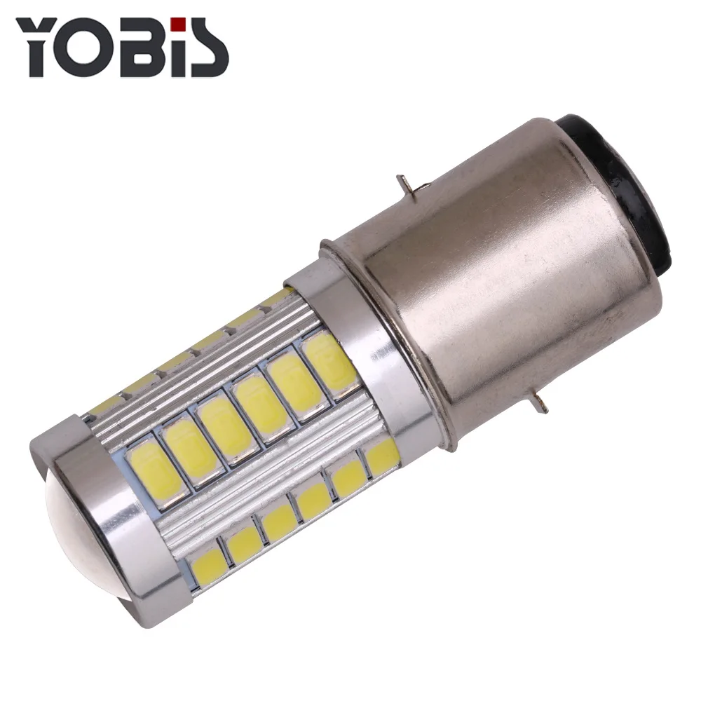 Faro A Led Per Moto Doppio Artiglio Ba20D 5630 33Led Lampada Modificata Per Moto Abbagliante E Anabbagliante
