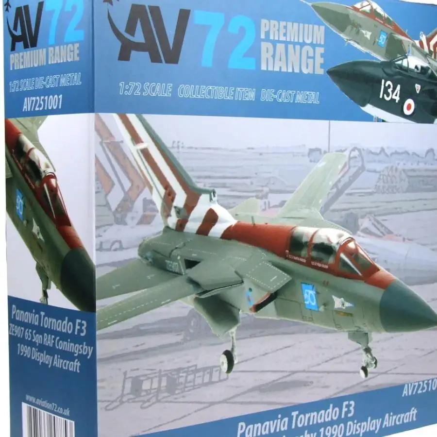 Авиация 72 Panavia Tornado F3 ZE907 65 Sqn RAF Coningsb 1/72 литье под давлением модель самолета