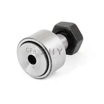 

CF8 7.6mm Dia Rod Stud Type Cam Follower Curve Roller Bearing Silver Tone