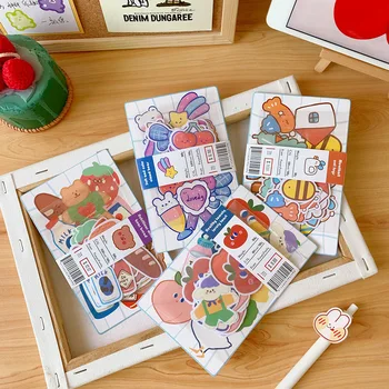 

1Pack Cute Korea Style Ins Soft Bear Sticker DIY Scrapbooking Album Diary Planner Decoration Stickers