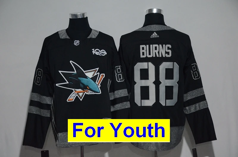 Детская Молодежная одежда Сан-Жозе Брент Бернс Erik Karlsson Joe Thornton Logan от кутюр Joe Pavelski Evander Kane