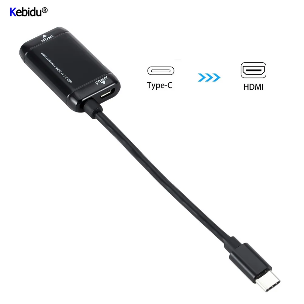 Разветвитель usb-c/HDMI с функцией порта питания USB 3.1 Type C на HDTV 1080P конвертер