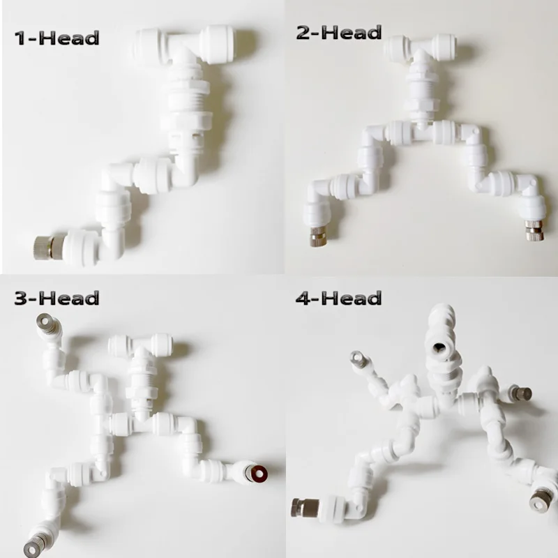

Garden Watering Reptile Fogger Mister with quick connecting nozzle0.3mm) connect with 1/4'' pipe 1head to 4 head
