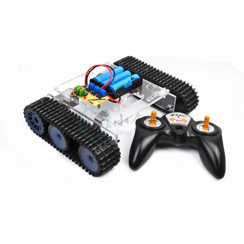 

2.4G Remote Control Tank Assembled Small Production Toy Kit Maker DIY Electronic Bricks Sn7500