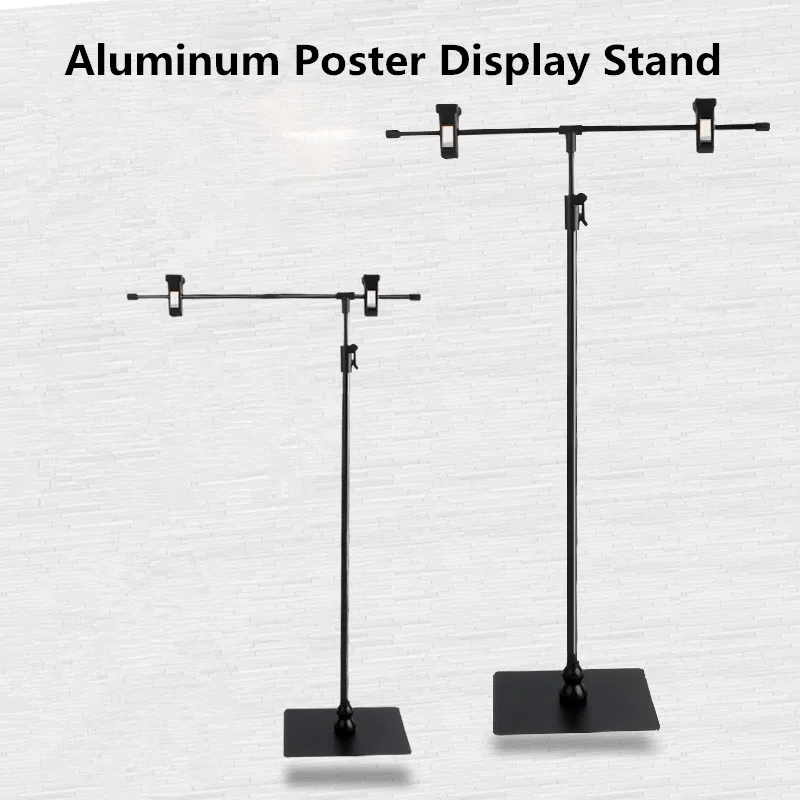 Silver Metal Adjustable Floor Poster Display Stand Poster Rack Signboard  Floor Stand Poster Holder Frame Banner Rack Stand - Frame - AliExpress