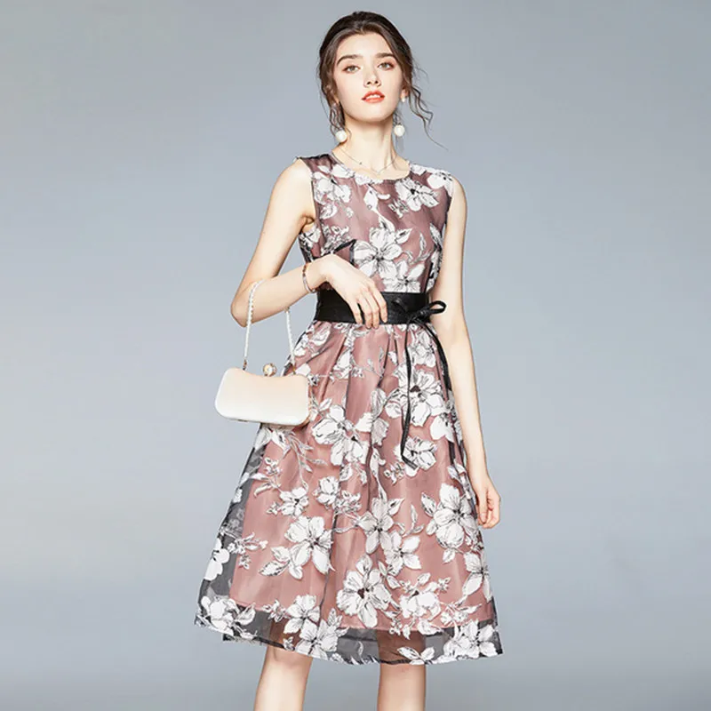 Европейский Стиль элегантное платье из органзы Вечерние платья для женщин с