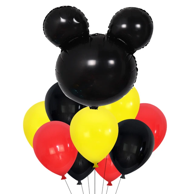 Mickey Mouse Theme Image Party Balloons Decoration Birthday Background Decor Baby Shower Supplies Children Party Supplies 10pcs Balloons-1
