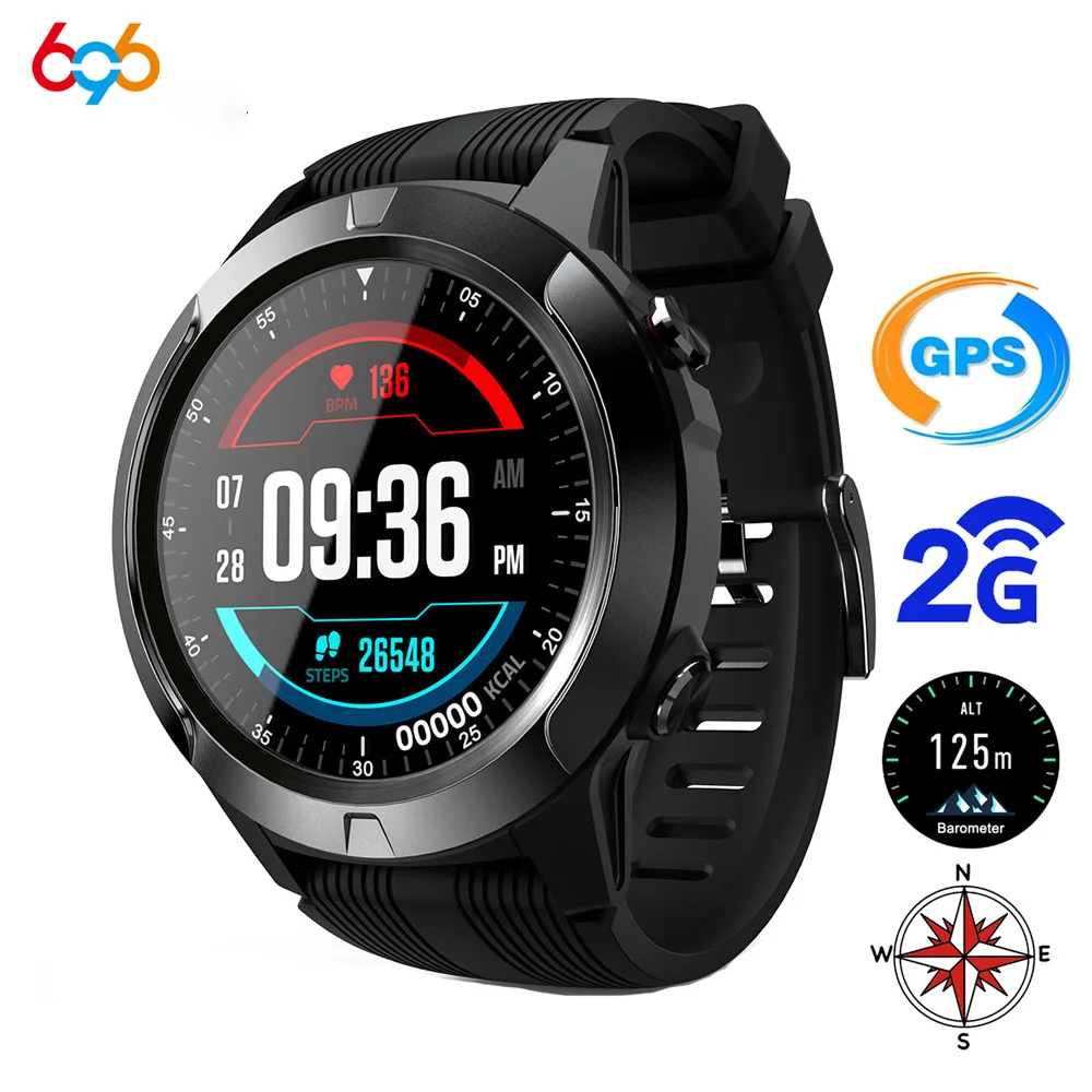 Permalink to 696 TK04 GSM GPS Smart Watch Phone Air Pressure Gauge Heart Rate Blood Pressure Monitor Barometer Berometer Compass Smartwatch M