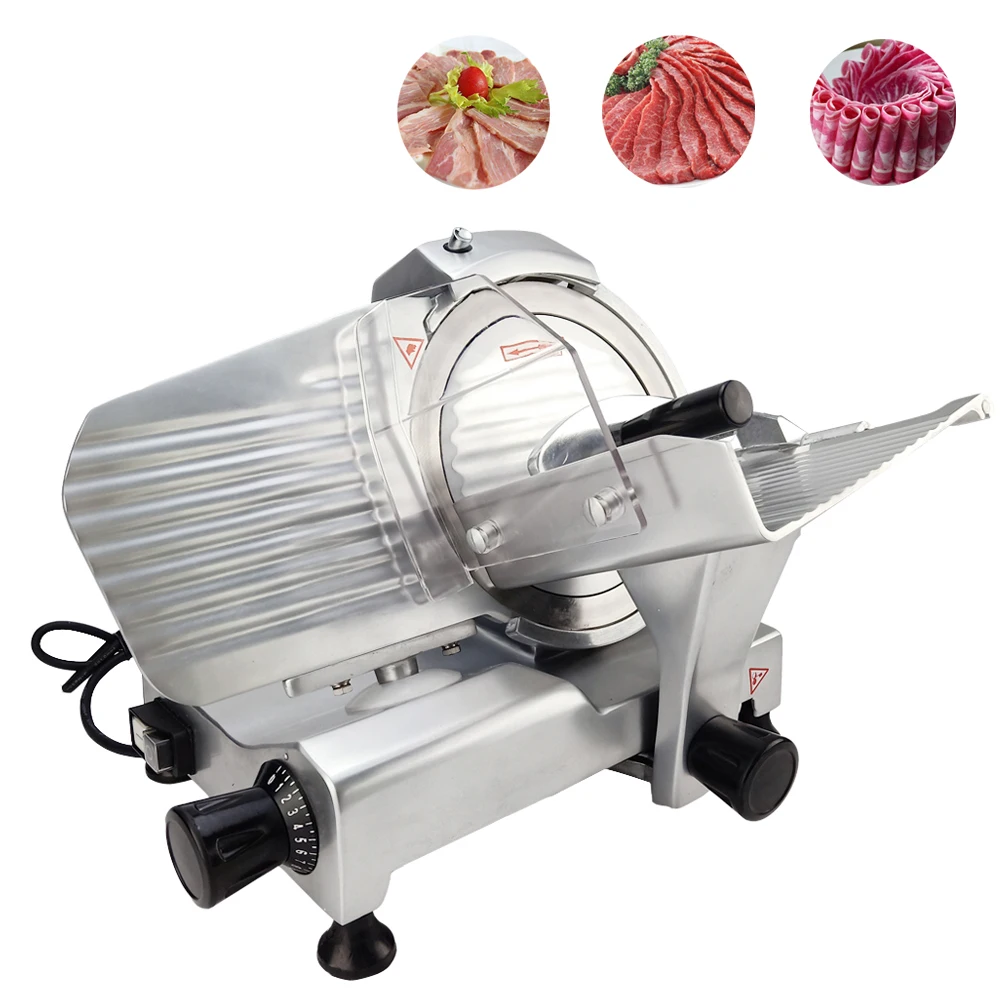 

Stainless steel meat slicer commercial semi-automatic cutting machine electric lamb ham cutter