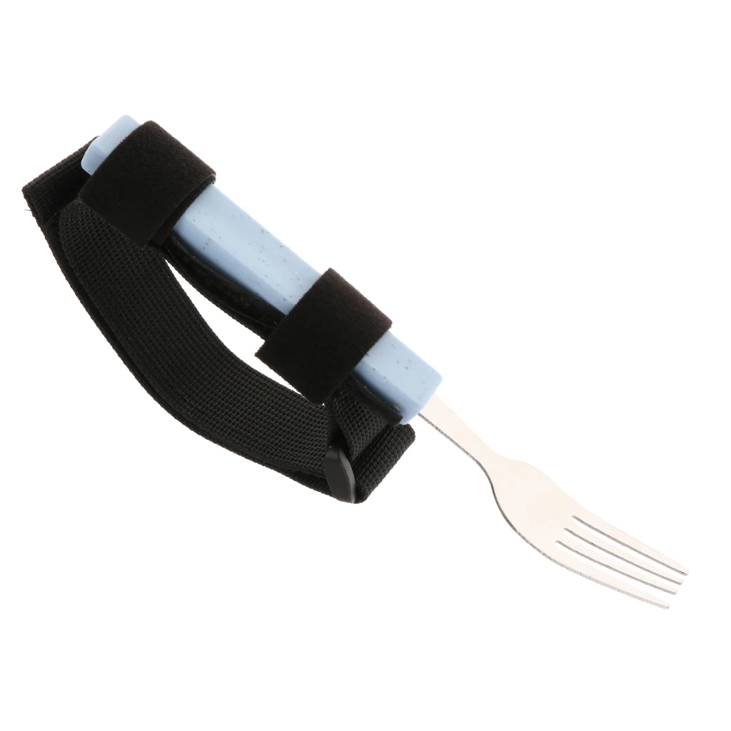 3pcs/set Hand Tremors Arthritis Elderly Utensil Eating Aid Spoon Fork Bowl Kit for Hand Spasm Finger Deformation Grip Loss