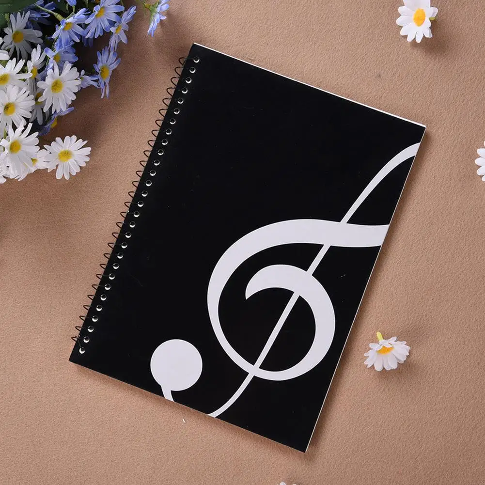 

50 Pages Music Sheet Spiral Notebook Stave Staff Manuscript Paper Exercise Book