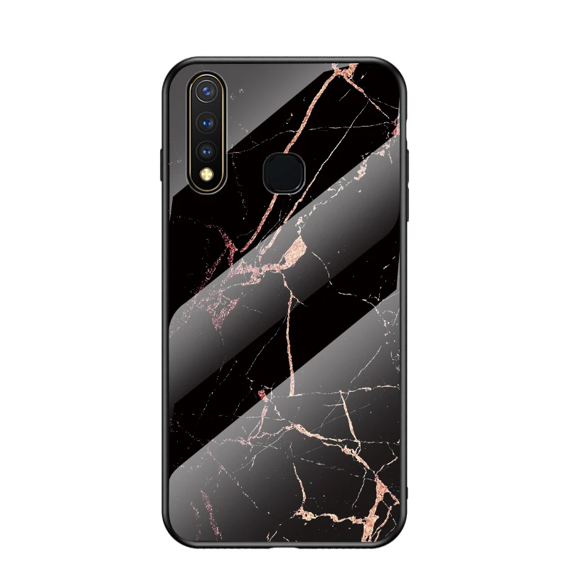 5 ДЛЯ VIVO Y19 чехол роскошный стеклянный Мягкий силиконовый чехол для VIVO Y17 Y15 Y11 Y12 U3 U3X чехол для телефона - Цвет: 5