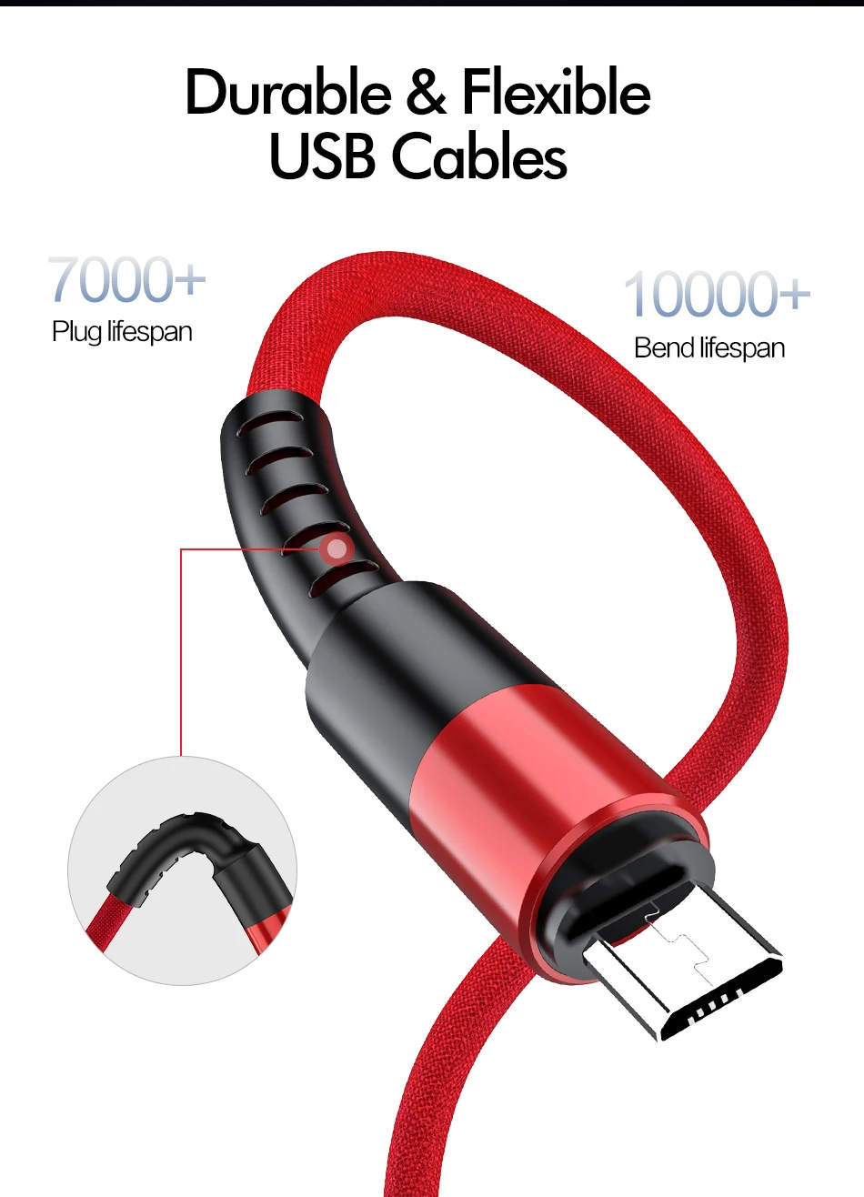 Быстрая зарядка Micro USB кабель для Xiaomi Redmi Note 5 Pro LG Android мобильный телефон USB синхронизация данных зарядное устройство usb зарядный шнур