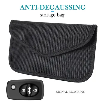 

2020 Car Signal Blocker Key Phone Card Shielding Cover Protector Faraday Bag Case Universal for BMW Audi Passat Peugeot