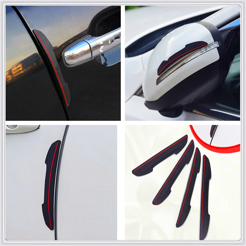 

Car Anti-Collision Strip rubber crash Bumper Cover Door Sticker for Peugeot 206 307 406 407 207 208 308 508 2008 3008 4008