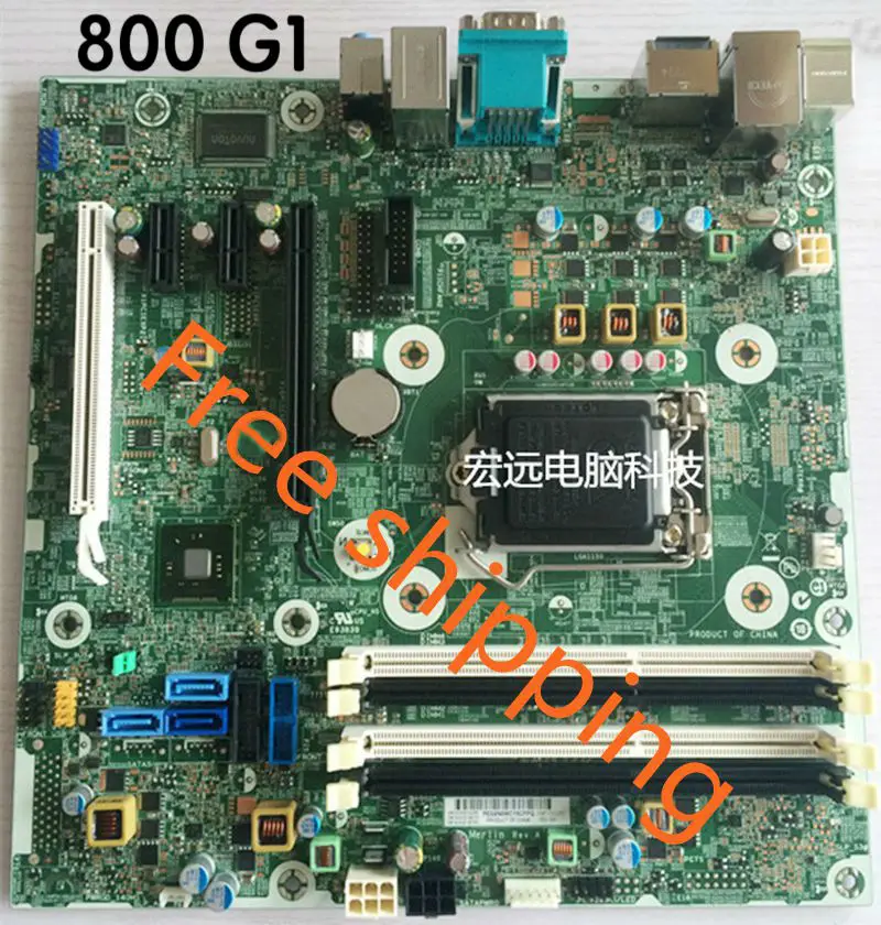 

For HP EliteDesk 800 G1 SFF Q87 desktop motherboard MB LGA1150 DDR3 796108-001 796108-501 796108-601 717372-003