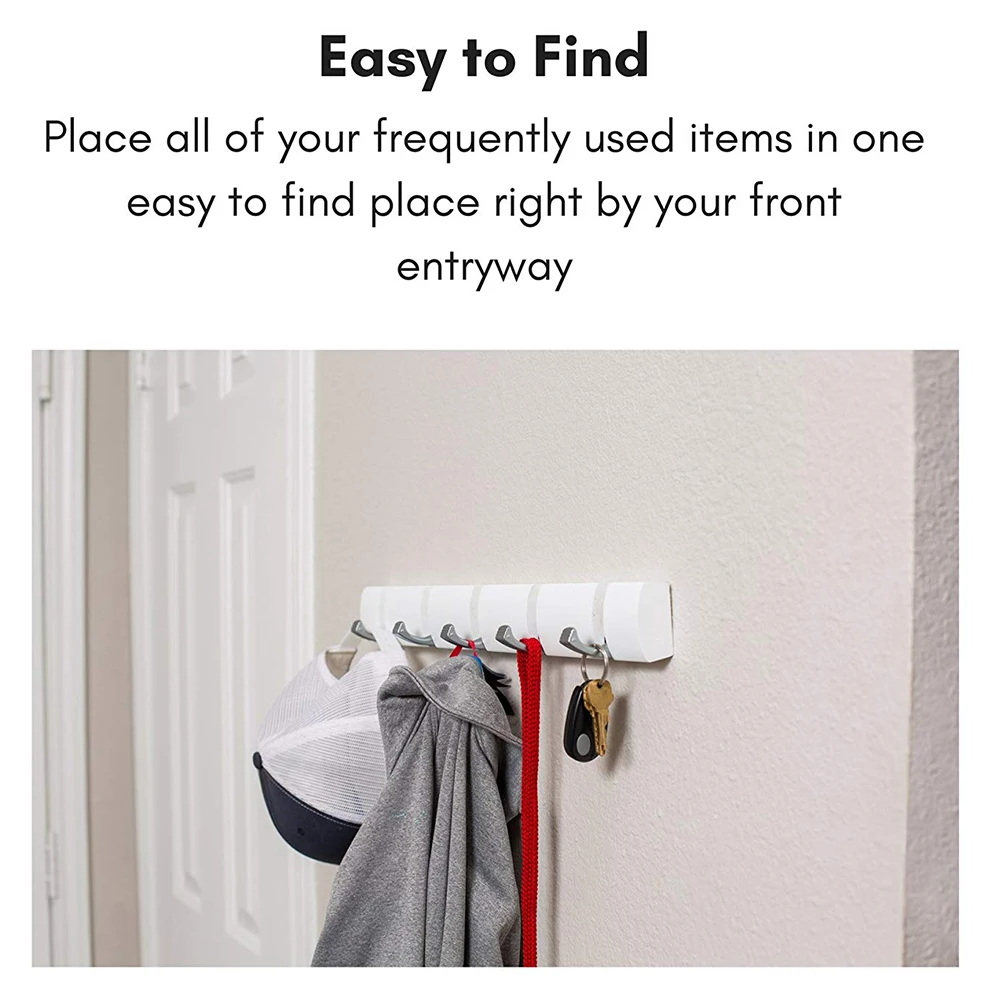 Wall mounted hook rack Wall Mounted 4 5 6 Folding Hooks Rack Folding Coat and Hat Rack Hooks-Towel Cap Leash Backpack Holder