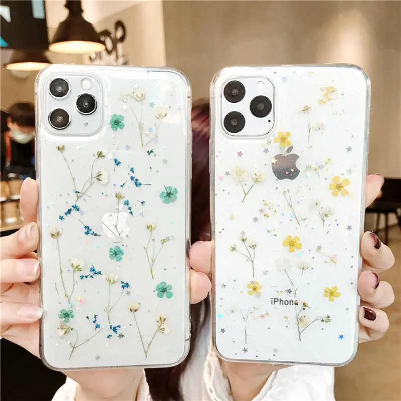 Чехол Ottwn с блестками для iPhone 11 Pro SE 2020 X XR XS Max 8 7 Plus прозрачный мягкий ТПУ чехол