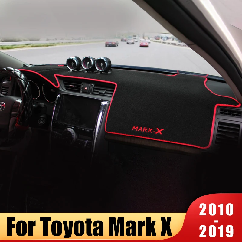 

Car Dashboard Cover Dash Mat For Toyota Mark X 2 2010-2019 Auto Non-Slip Sun Shade Pad Instrument Protective Carpets Accessories