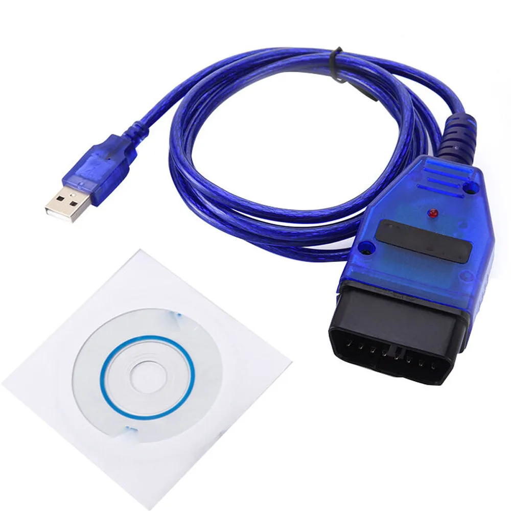 ##BUY Two Colors USB Cable KKL VAG COM 409.1 For OBD2 II Diagnostic Scanner VW Audi Seat VCDS YX Tools