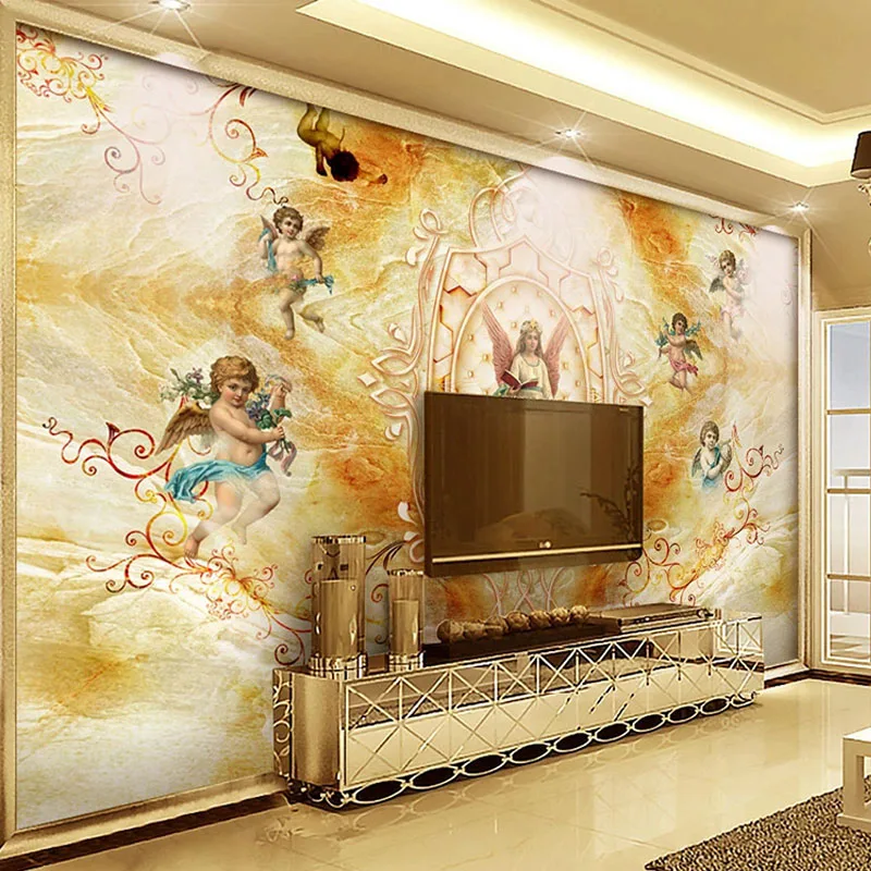 European-Style-3D-Marble-Wallpaper-Classic-Figure-Angel-Church-Photo-Wall-Murals-Living-Room-TV-Sofa (2)
