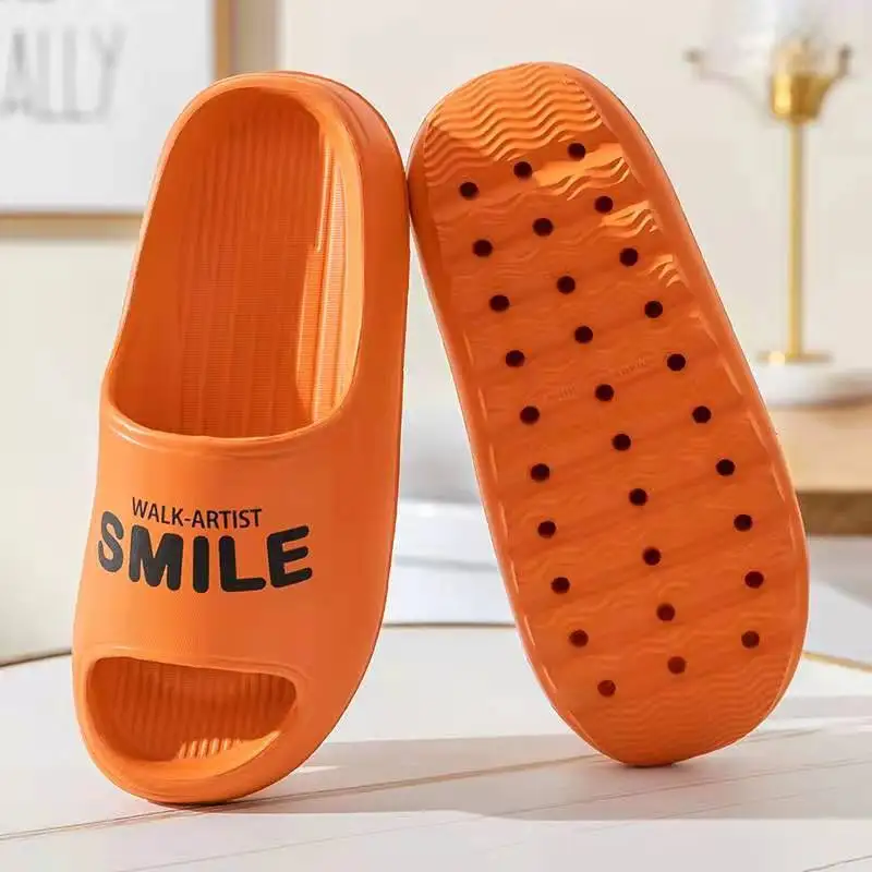 2022 ColorLeisure Man And Women Indoor Bathroom Anti-slip ShoesThick Platform Slippers Summer Beach Eva Soft Sole Slide Sandals 