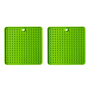 

2PCS Licking Mat Pet Dinner Tray Silicone Slow Food Mat Slow Food Bowl Sucker Dog Licking Disc Mat