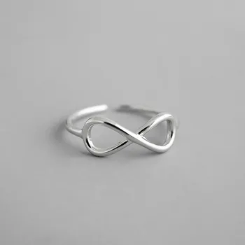 

Simple Sweet Hollow Bow Real 925 Sterling Silver Rings For Women High Quality Fine Jewelry Femme Open Ring Personalized 925-795
