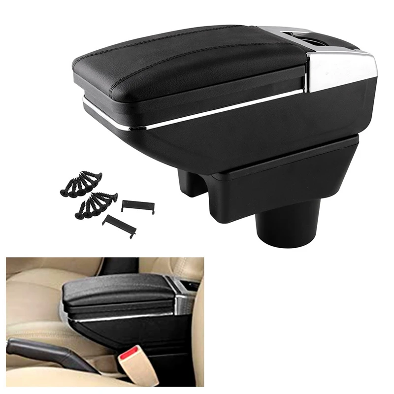 

Armrest for Mitsubishi Mirage Mirage 2014-2018 Attrage 2014-2018 Arm Rest Rotatable Storage Box Decoration Car Styling