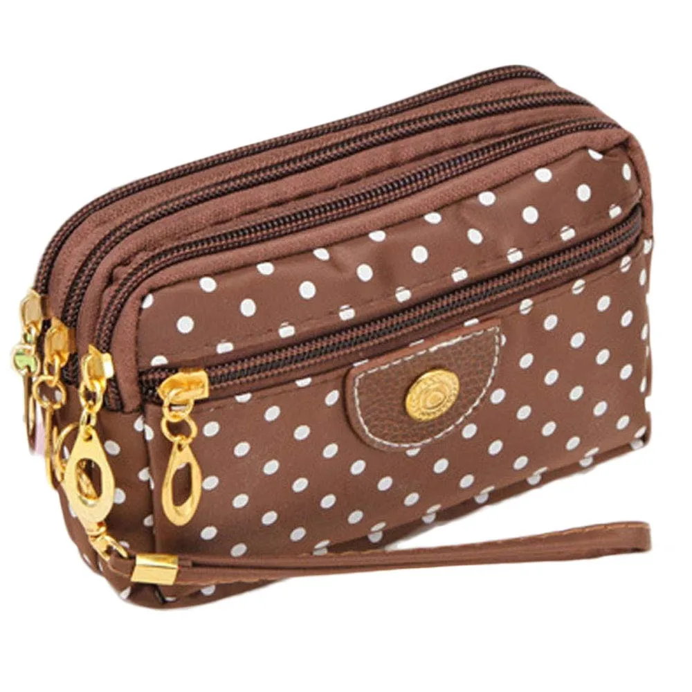 

wallet card holder card wallet key holder coin purse carteira Large capacity Fashion Women Canvas package Clutch Wave Purse*