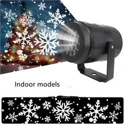 Proyector Led de copos de nieve para Navidad, luces especiales para fiesta familiar, ambiente festivo, Blizzard blanca