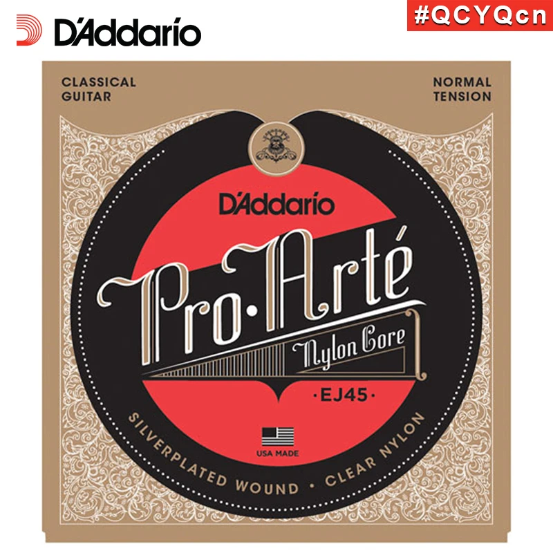 Струны для классической гитары D&#x27Addario Daddario EJ45 American Made Pro-Arte нейлоновые
