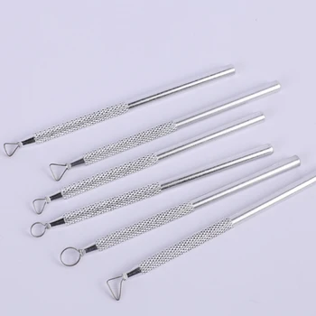

6pcs Aluminum Sticks Set Pottery Clay Tools Clay Sculpture DIY Art Crafts Clay Soft Carving Tool Modeling Scraper