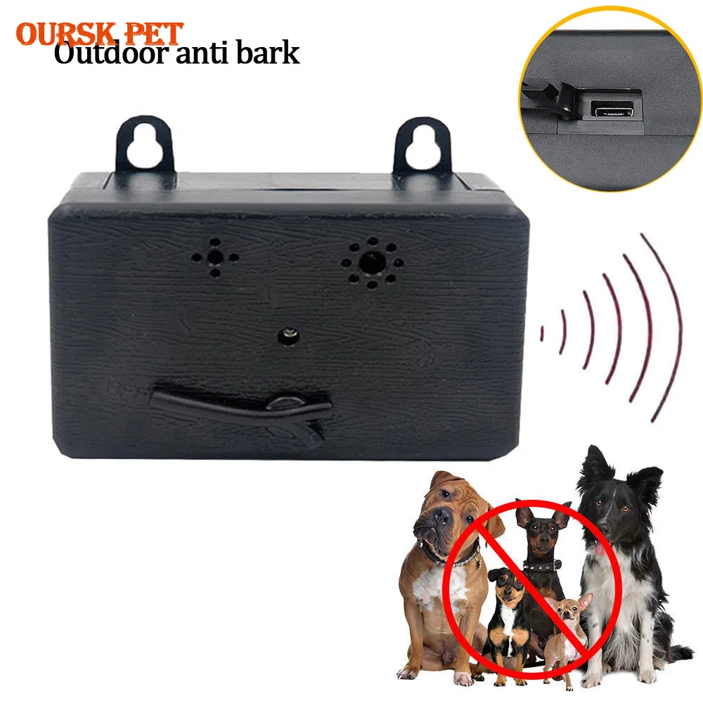 

Mini Outdoor Anti Barking Device Ultrasonic Pet Dogs Bark Control Sonic Device Deterrents Silencer Dog Training Tools